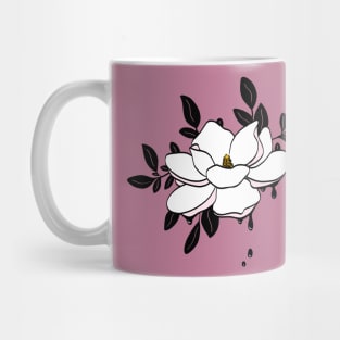 White magnolia Mug